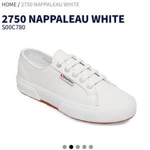 WHITE SUPERGA SNEAKERS